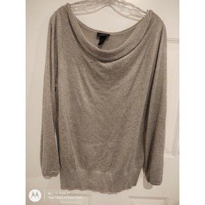 NWT Lane Bryant 14/16 Top Silver Sheer Shimmer